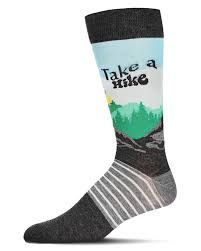 Take a Hike Bamboo Crew | Charcoal Heather | 9-11