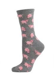 Pigs Bamboo Crew | Med Gray Heather | 9-11