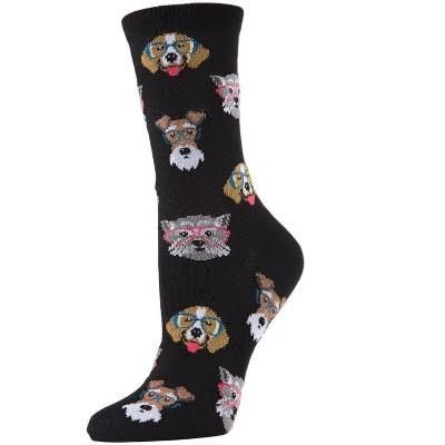 Studious Dogs Bamboo Crew | Black | 9-11