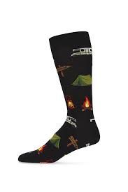 Happy Camper Bamboo Men's Crew | Black | 10-13