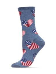 Americana Love Bamboo Crew | Denim Heather | 9-11