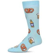 Beer &amp; Pretzels Bamboo Crew | Blue Topaz | 9-11