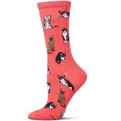Multi Cat Breed Bamboo Crew | Melon | 9-11