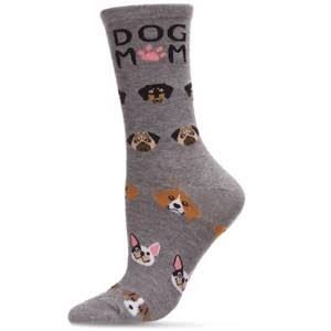 Dog Mom Bamboo Crew | Med Gray Heather | 9-11