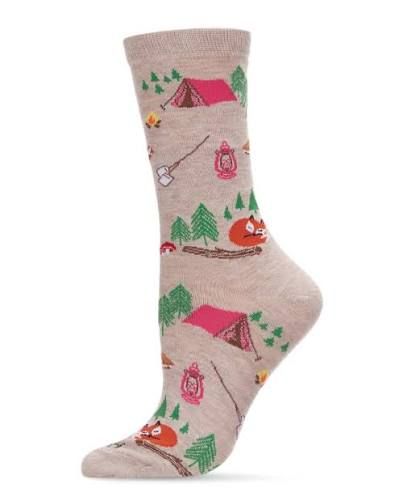 Camping Trip Bamboo Crew | Oatmeal Heather | 9-11