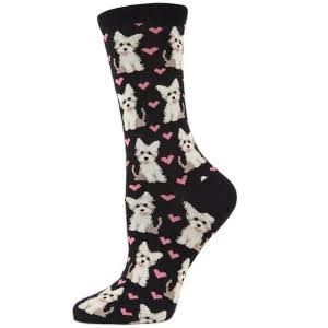 Puppy Love Bamboo Crew | Denim Heather | 9-11