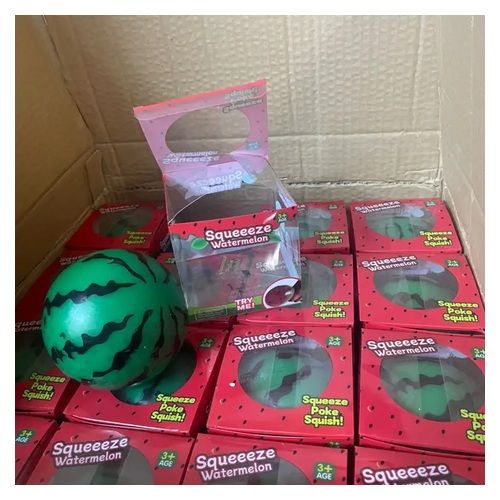 Jumbo Watermelon Stress Ball Squishy - 4 Inches