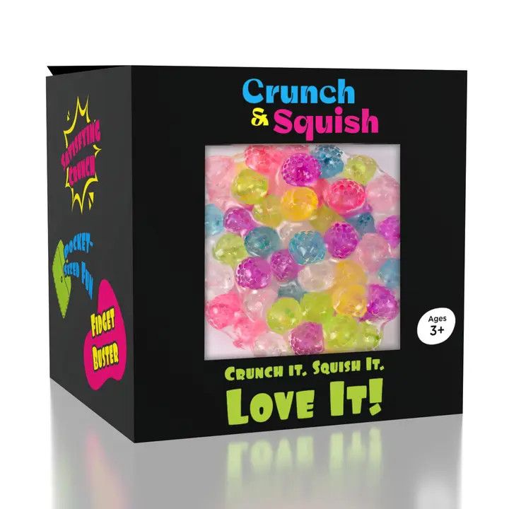 Crunch &amp; Squish Candy Series Crunchy Squishy Stress Ball Fidget Toy (1pc) Color Ships Assorted