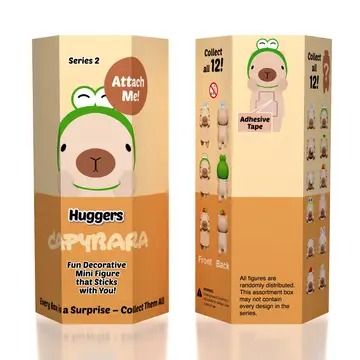 Capybara Huggers: The Phone Hugging Animals Collectable Figurine Blind Bag (1pc)