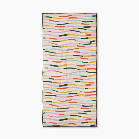 Colorful Currents Beach Towel