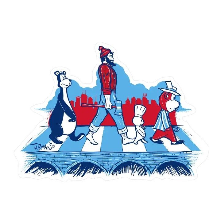 MN Abbey Road Hockey Magnet