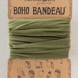 Solid Boho Bandeau® Headband - Olive