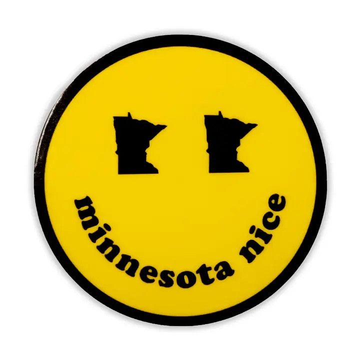 Minnesota Nice Smiley Face Sticker
