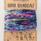 Full Boho Bandeau® Headband - Blue Patchwork