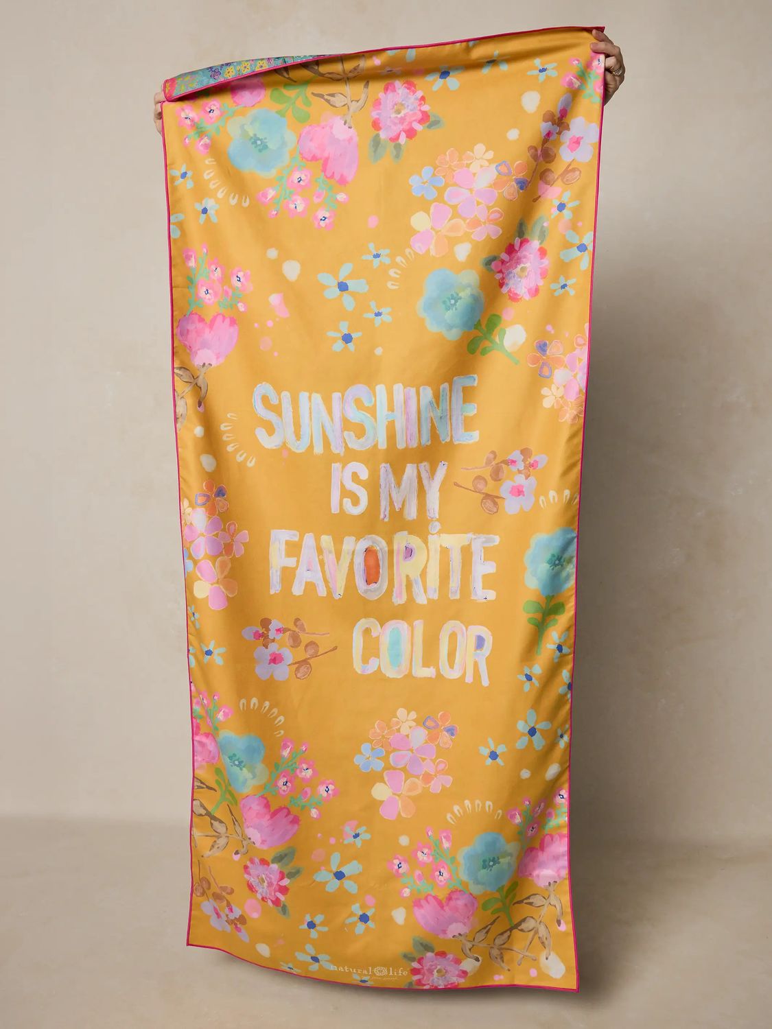 Double-Sided Microfiber Beach Towel - Sunshine Is My Favorite Color