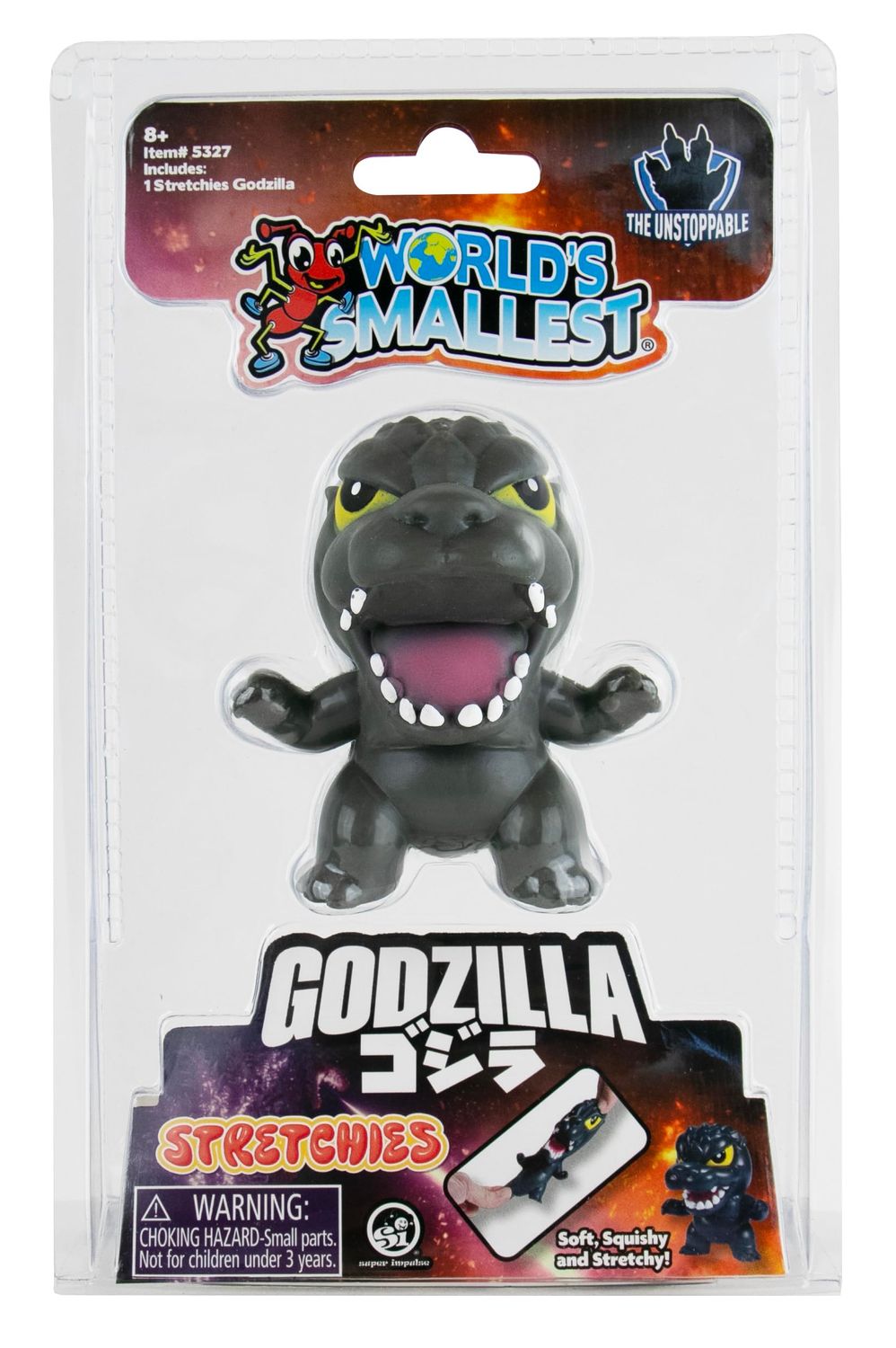 World's Smallest Godzilla Stretchies