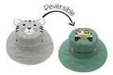 Baby/Kids Reversible Sun Hat - Tiger | Safari Truck - M (2-4y)