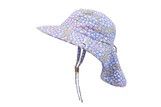 Baby/Kids Sun Hat With Neck Cape - Floral Field - M (2-4y)
