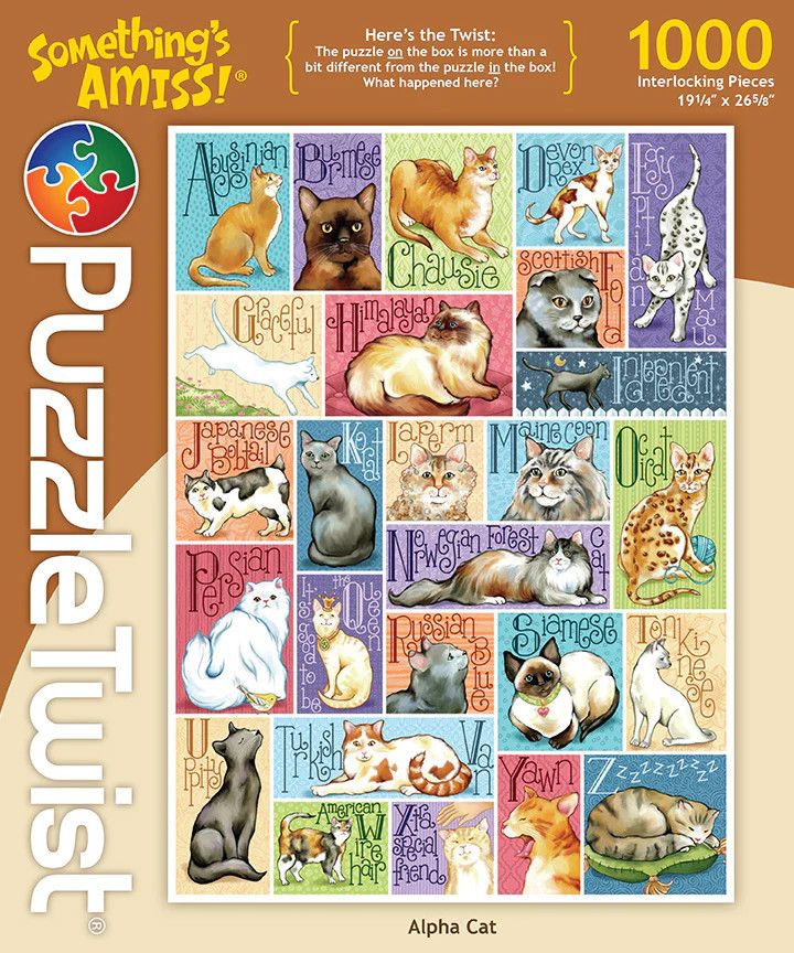 Alpha Cat: 1,000 Piece Puzzle