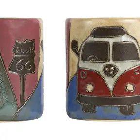 Mara Stoneware Love Bus Mug