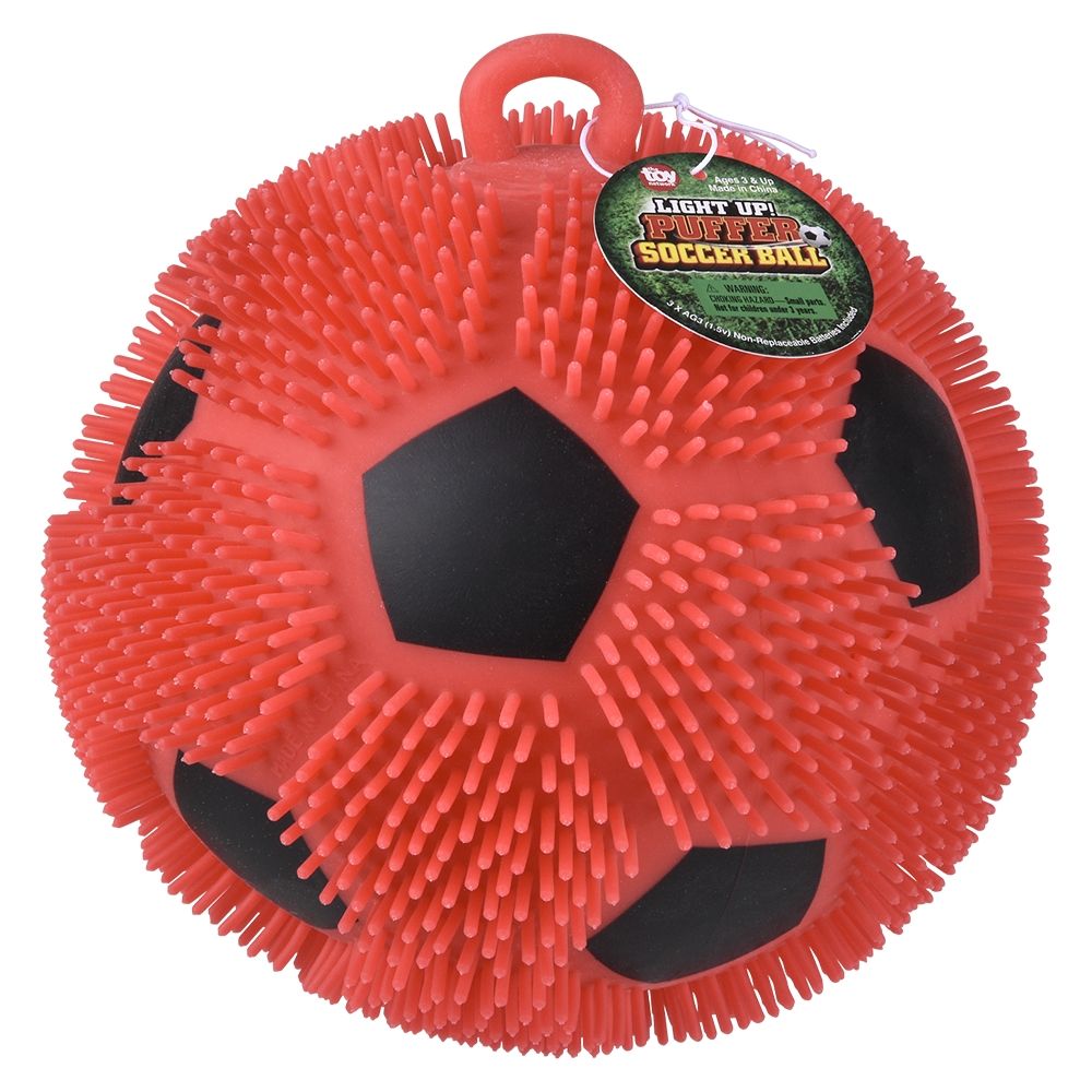 8" Light-Up Soccer Puffer Ball | Toy Network