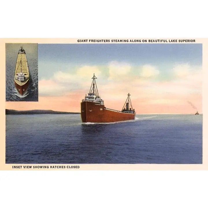 Magnet MN-152 Freighters on Lake Superior