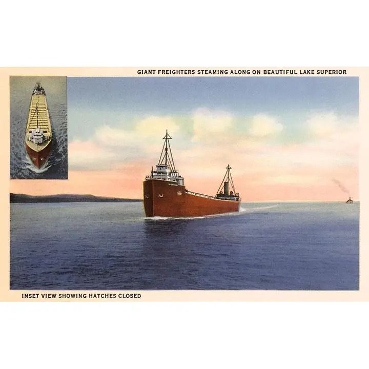 Magnet MN-152 Freighters on Lake Superior