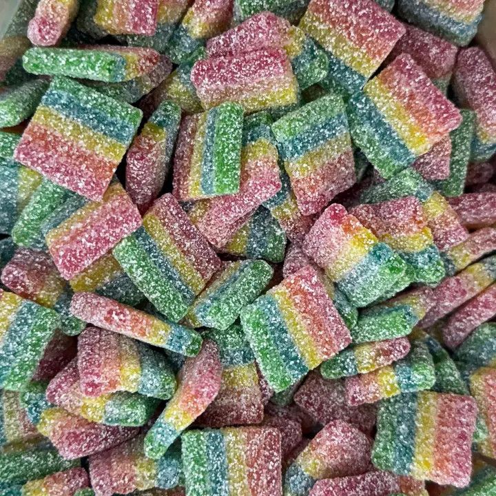 Chupa Chups Mini Rainbow Sour Bite Belts Candy 3.5 lb IMPORT