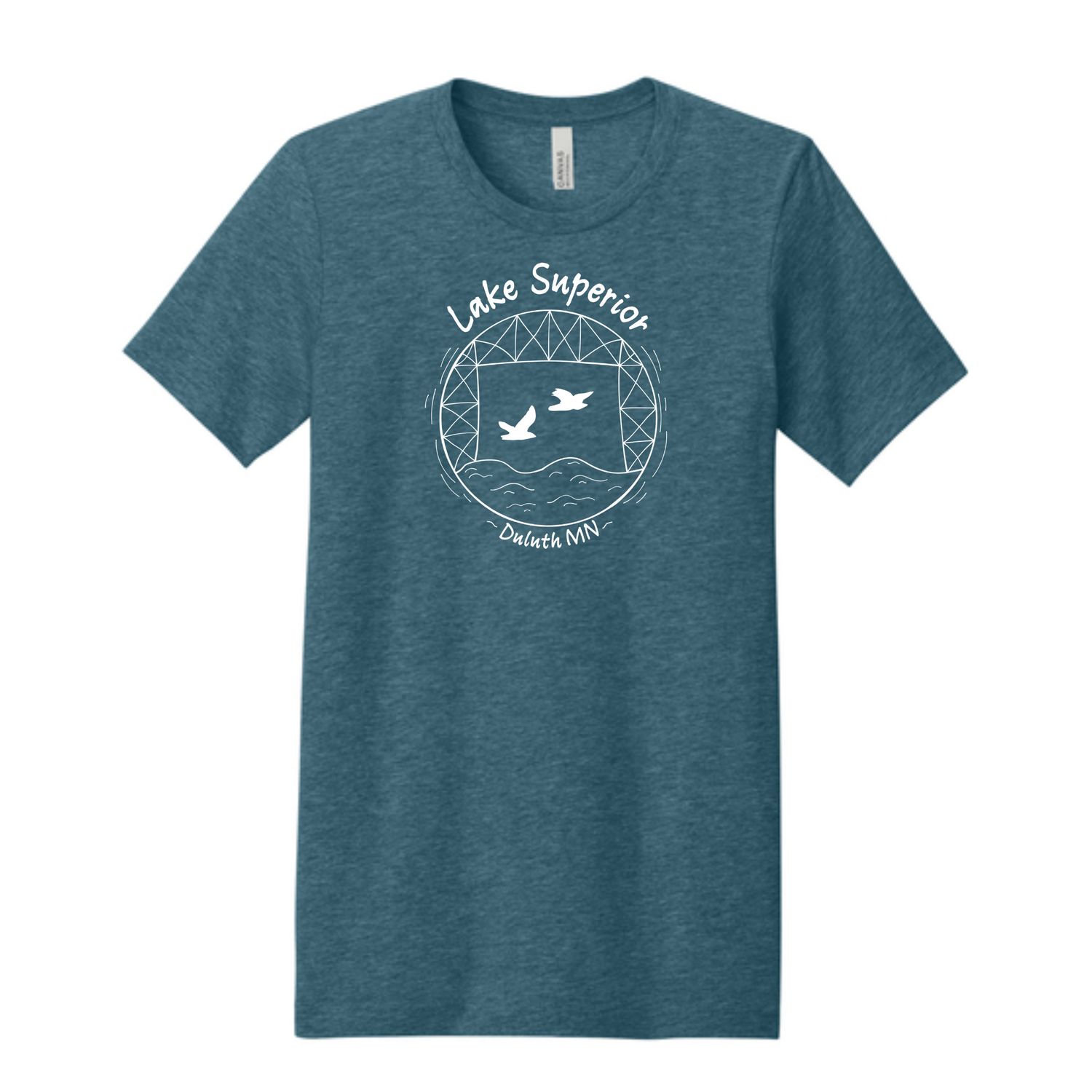 Lake Superior Lift Bridge Tee - Turquoise