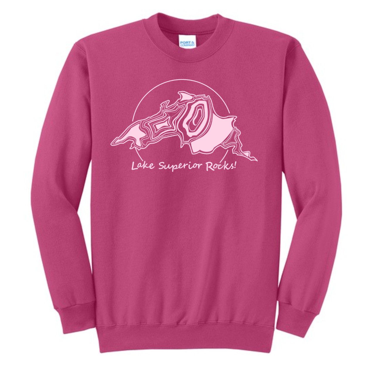  Lake Superior Rocks Crew Neck