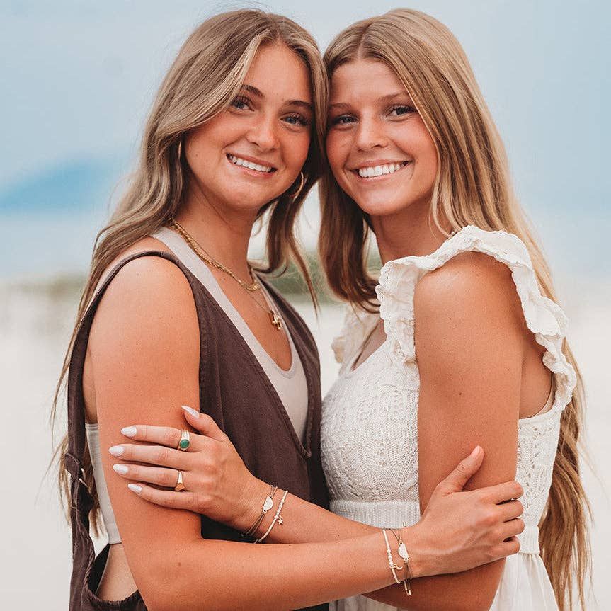 "Forever Friends" Neutral Sun Friendship Hair Tie Bracelets