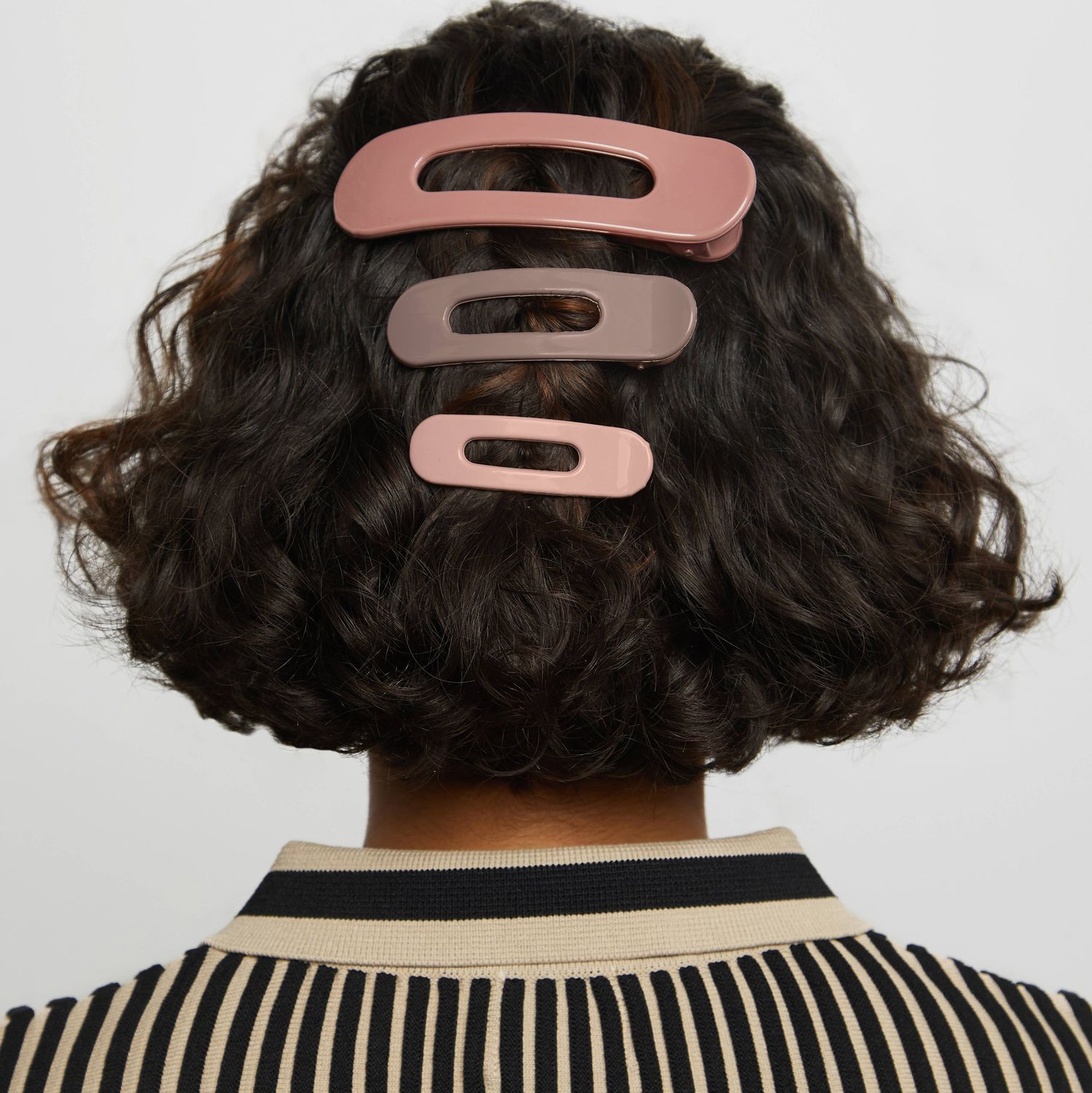 Flat Lay Claw Clip 3pc Flat - Ultra Glossy Terracotta