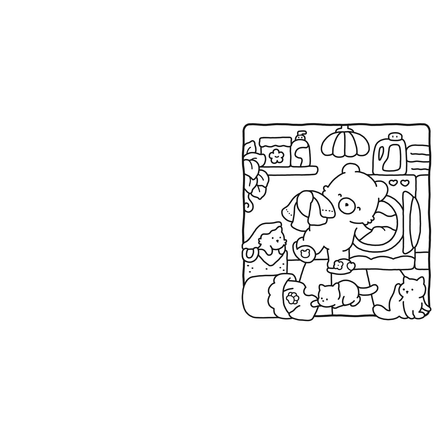 Cozy Friends Coloring Book For Adults And Kids