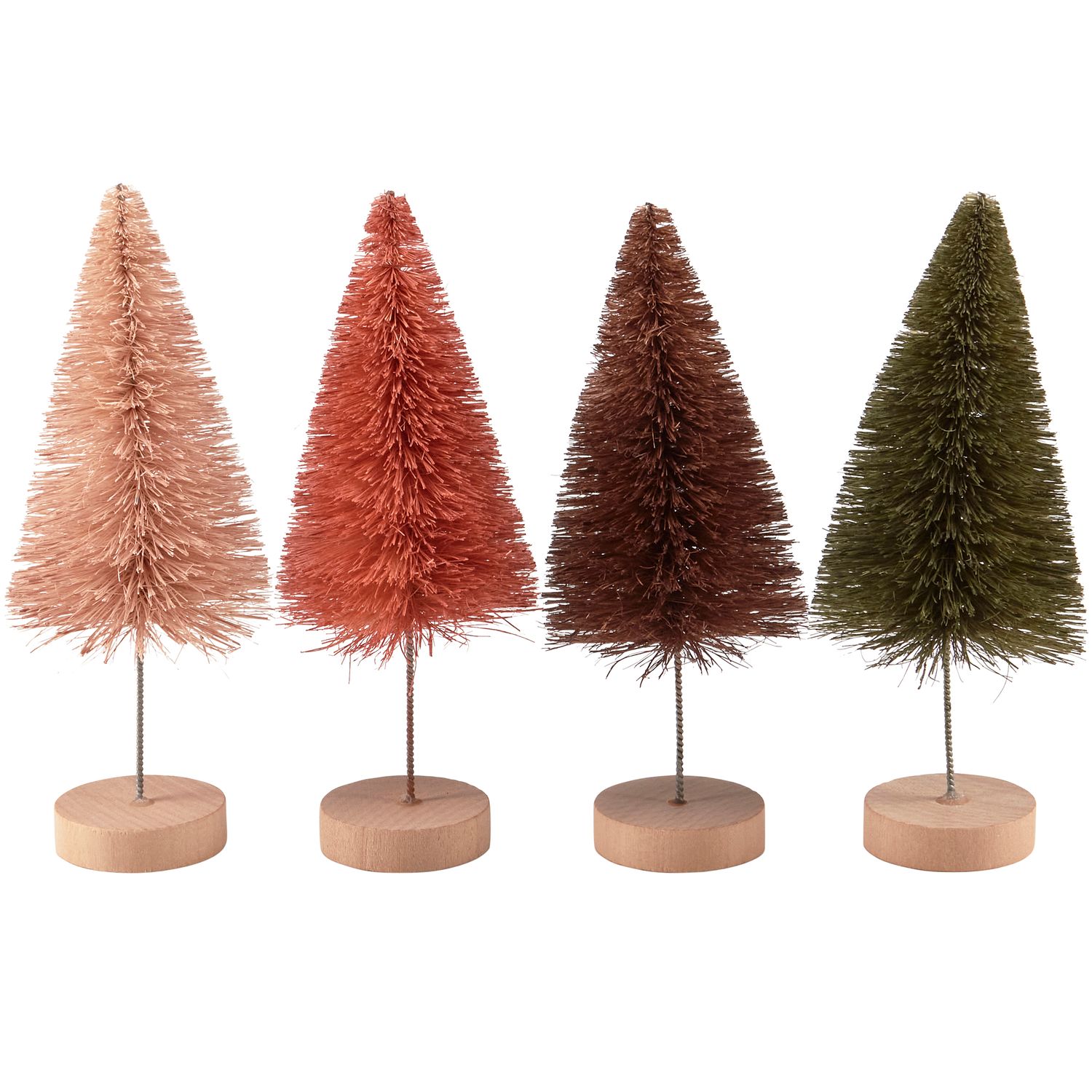 Mixed Winter Bottle Brush Tree Set | Primitives by Kathy