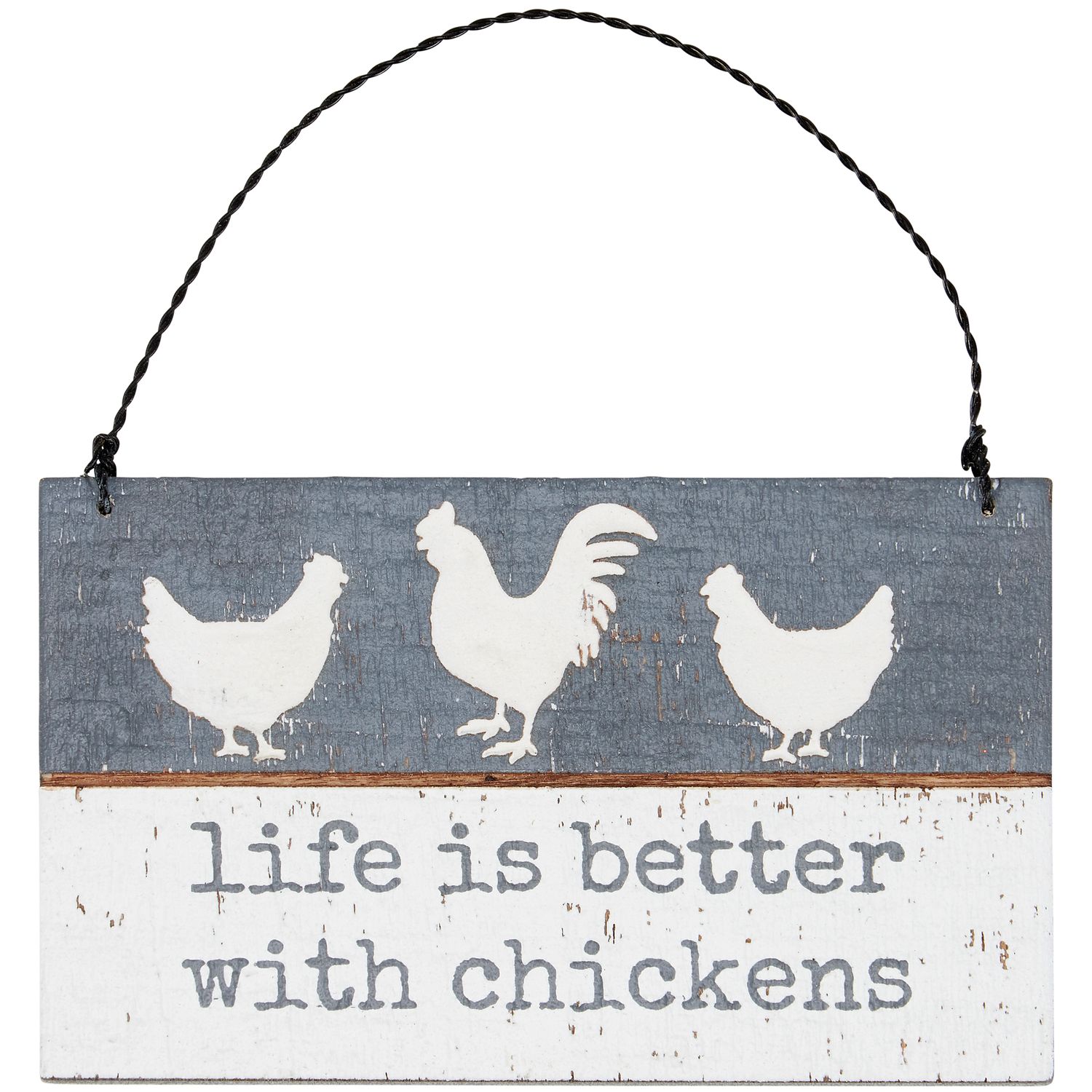 Better with Chickens Slat Ornament | Primitives by Kathy