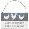 Better with Chickens Slat Ornament | Primitives by Kathy