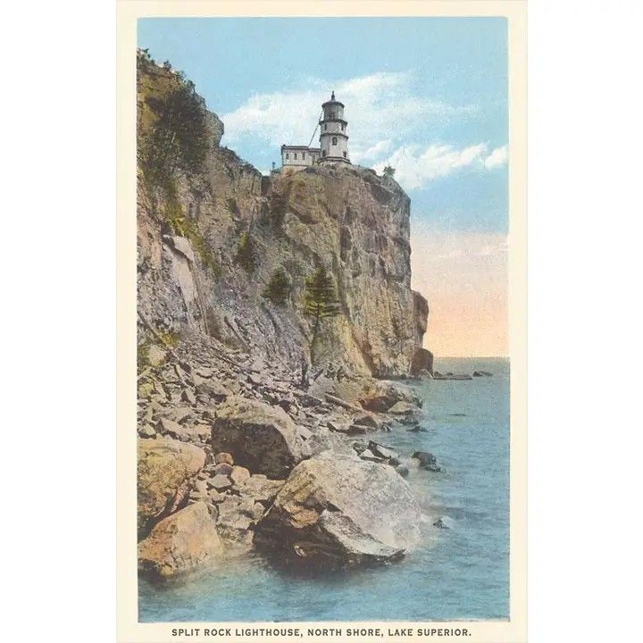 Postcard MN-392 Split Rock Lighthouse, Duluth