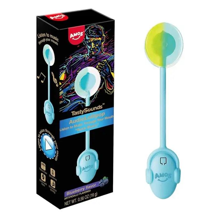 TastySounds Blueberry Music Lollipop