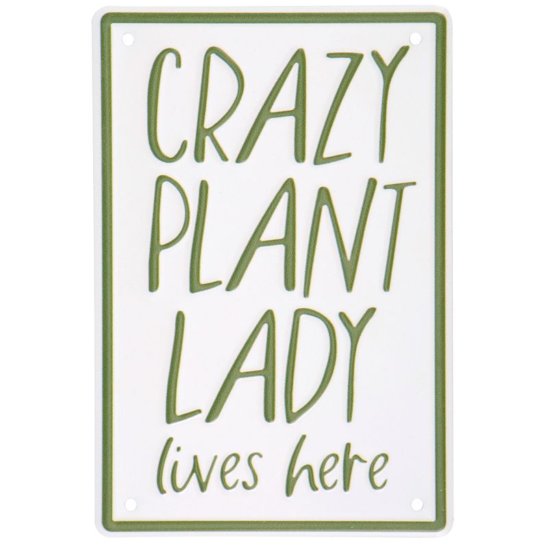 Crazy Plant Lady Lives Here Hanging Decor | Primitives by Kathy