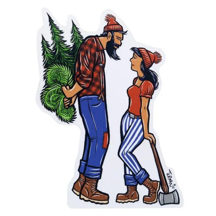 Lumberjack Bouquet Sticker
