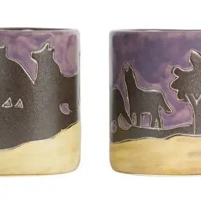 Mara Stoneware Wolves Mug