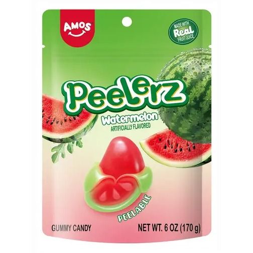 Amos Gummy Peelerz Watermelon, 6oz