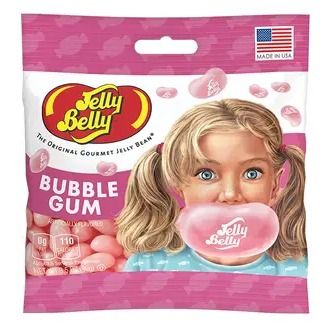 Jelly Belly Bubblegum Jelly Beans Candy Peg Bag