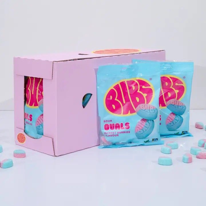 Bubs Swedish Candy - Sour Forrest Berries Raspberry / Blueberry