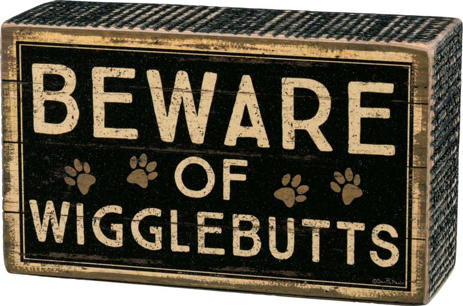 Beware of Wigglebutts Box Sign | Primitives by Kathy