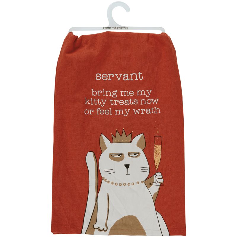 Servant bring m my kitty treats now or feel my wrath | Primitives by Kathy