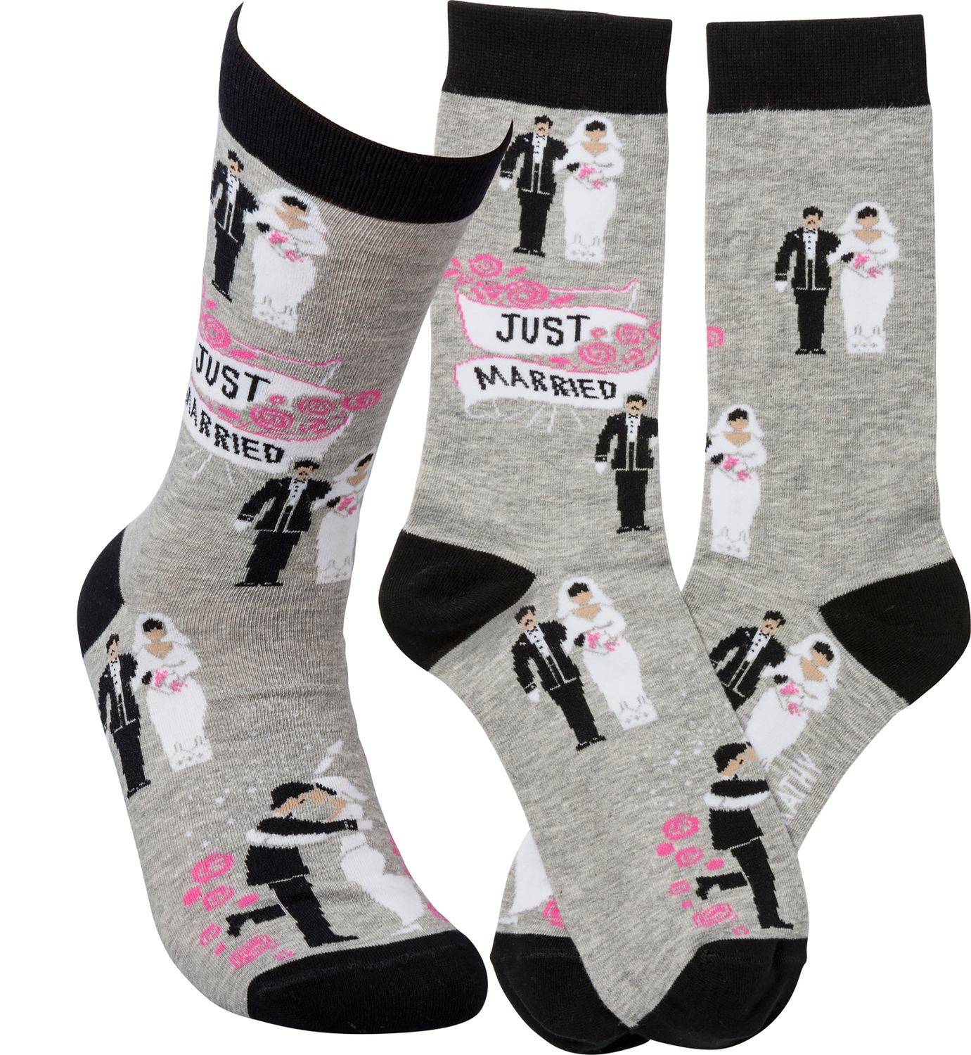 Primitives by Kathy LOL Made You Smile Silly Socks, Just Married | Primitives by Kathy