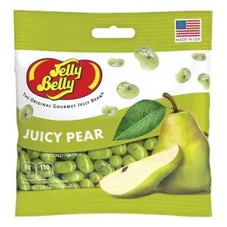 Jelly Belly Juicy Pear Jelly Beans Peg Bag