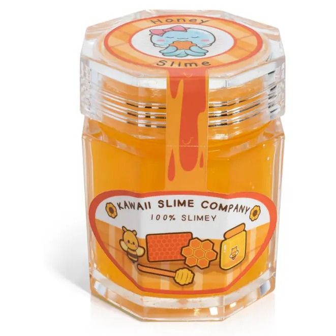 Homemade Honey Clear Slime Jar