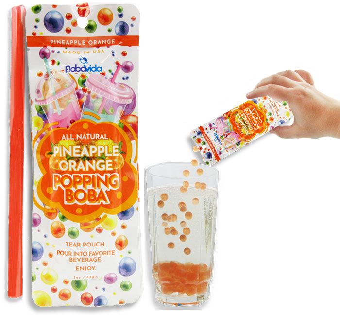 Popping Boba Single Serve - Pineapple Orange
